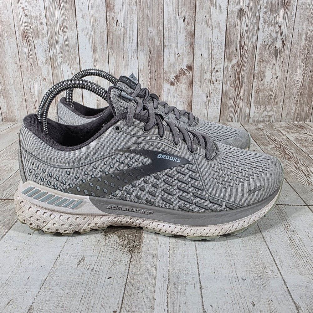 Brooks Adrenaline GTS 21 Womens 7 Wide Running Shoes Grey 1203291D061